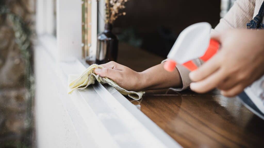 cleaning windows